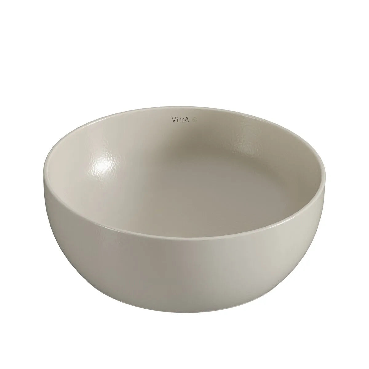 VitrA Outline Recycled Yuvarlak Çanak Lavabo, 41 cm, Mat Bej