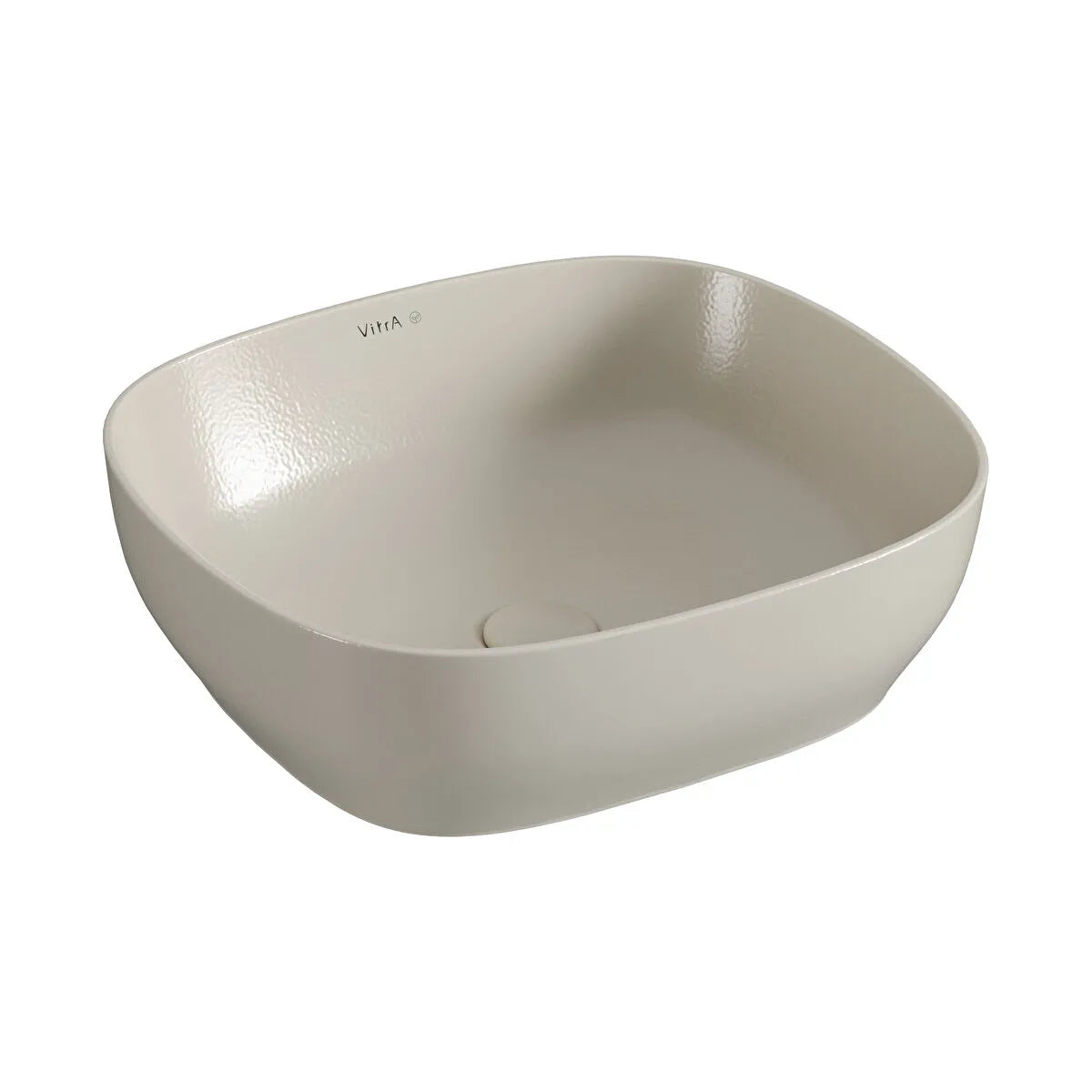 VitrA Outline Recycled Dikdörtgen Lavabo, 48x42 cm, Mat Bej