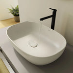 VitrA Outline Recycled Oval Lavabo, 60x41 cm, Mat Bej