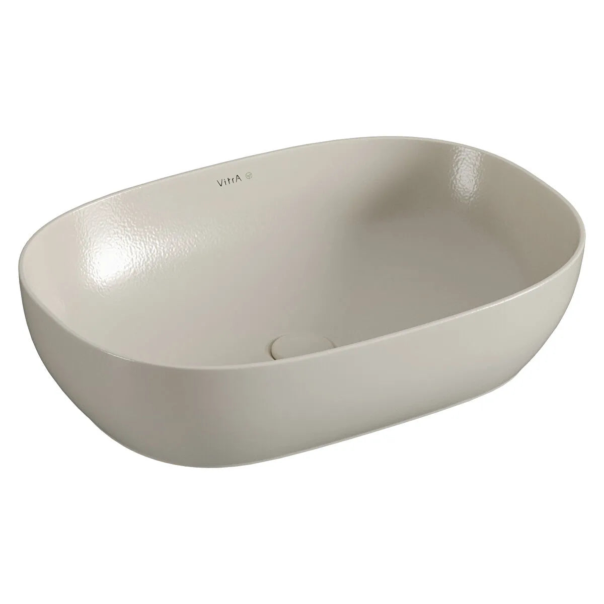 VitrA Outline Recycled Oval Lavabo, 60x41 cm, Mat Bej