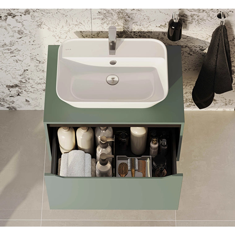 VitrA Geo Tezgah Üstü Lavabo, Dikdörtgen, 60x43 cm