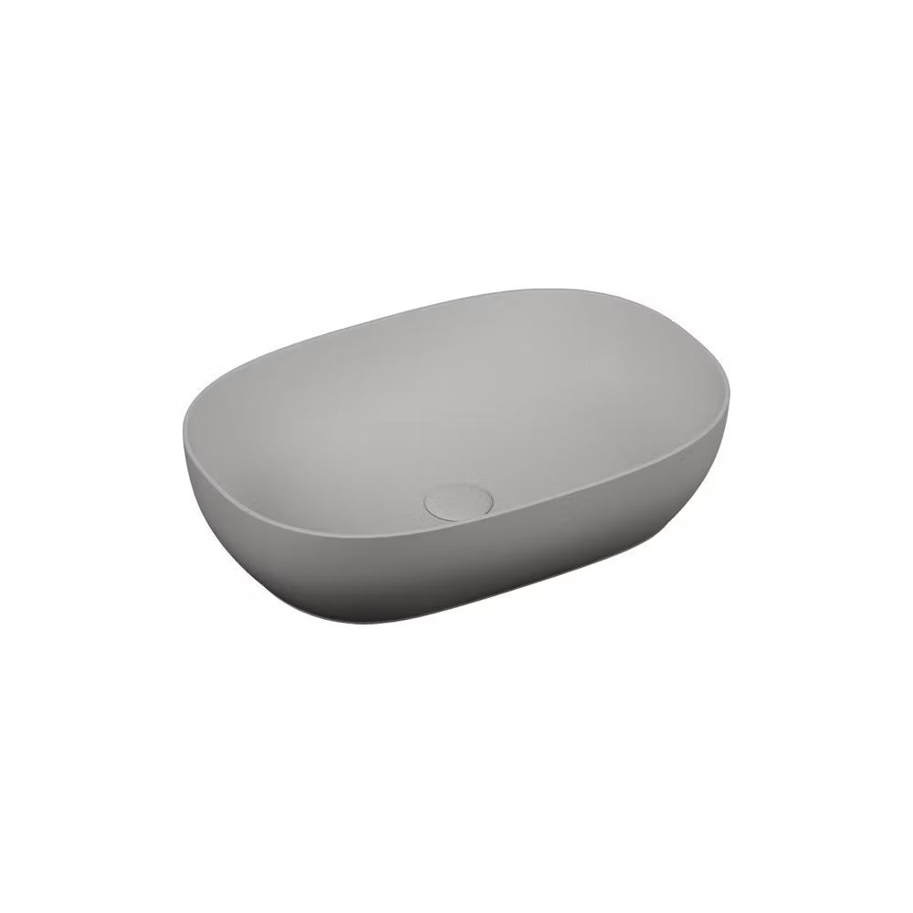 VitrA Outline Asimetrik Çanak Lavabo, 56 cm, Mat Taş Gri