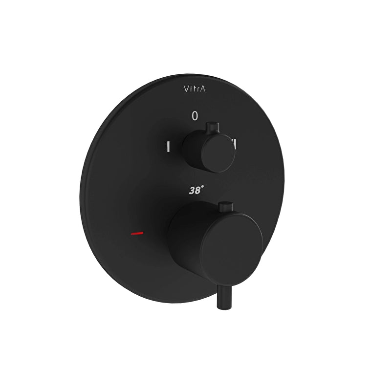 VitrA Origin Ankastre Termostatik Banyo Bataryası (V-Box) (Sıva Üstü Grubu), Mat Siyah