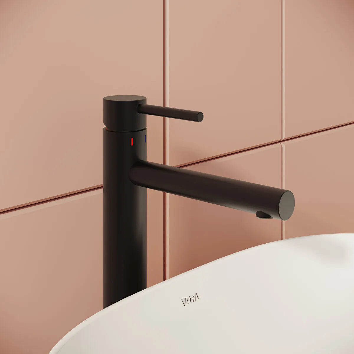 VitrA Origin Lavabo Bataryası (Yüksek), Mat Siyah