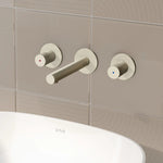 VitrA Origin Ankastre Lavabo Bataryası (3 Rozetli) (Sıva Üstü Grubu), Fırçalı Nikel
