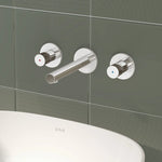 VitrA Origin Ankastre Lavabo Bataryası (3 Rozetli) (Sıva Üstü Grubu), Parlak Krom