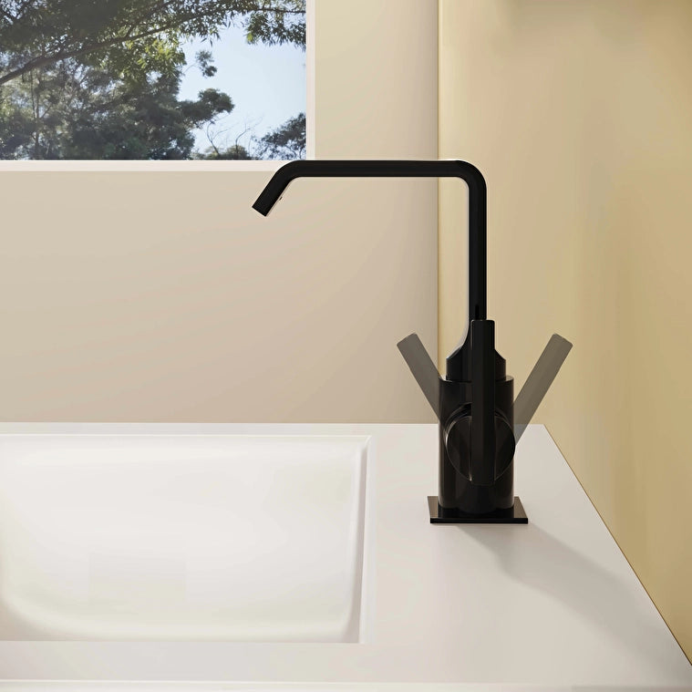 VitrA Suit Lavabo Bataryası (Yandan), Parlak Siyah
