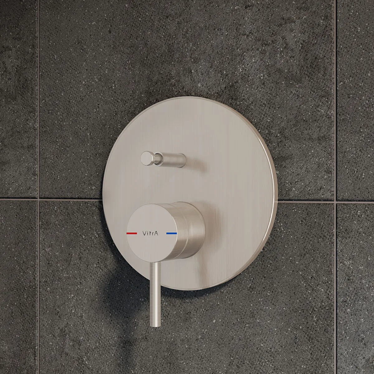 VitrA Origin Ankastre Banyo Bataryası (Minibox) (Sıva Üstü Grubu), Fırçalı Nikel