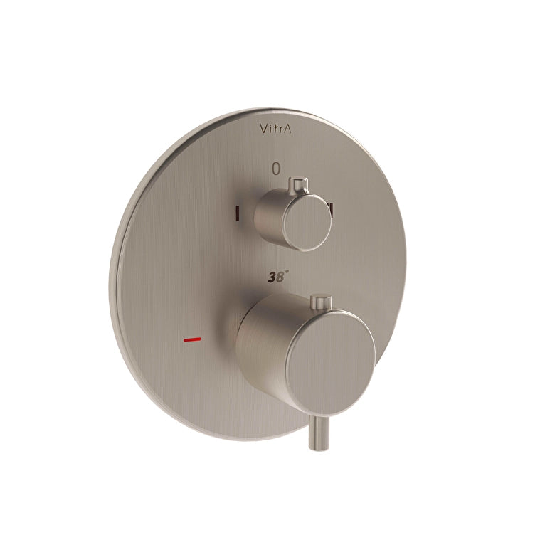 VitrA Origin Ankastre Termostatik Banyo Bataryası (V-Box) (Sıva Üstü Grubu), Fırçalı Nikel