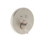 Artema V-Box Aquacontrol Round Ankastre Termostatik Banyo Bataryası (Sıva Üstü Grubu), Fırçalı Nikel