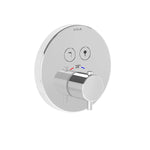 Artema V-Box Aquacontrol Round Ankastre Termostatik Banyo Bataryası (Sıva Üstü Grubu), Parlak Krom