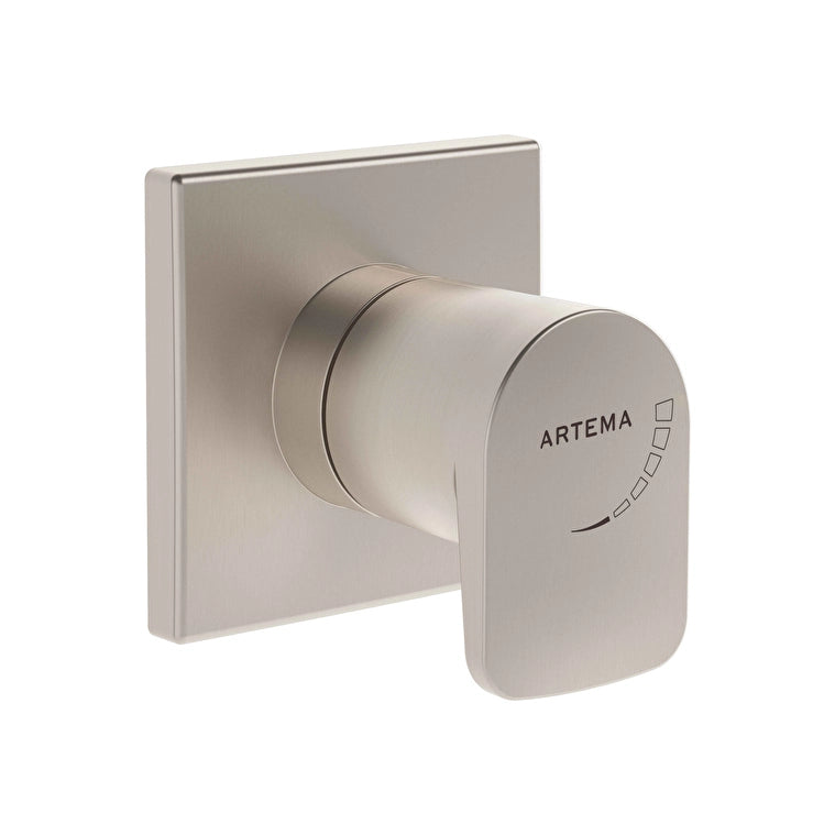 Artema Root Square Ankastre Stop Valf (Sıva Üstü Grubu), Fırçalı Nikel