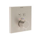 Artema V-Box Aquacontrol Square Ankastre Termostatik Banyo Bataryası (Sıva Üstü Grubu), Fırçalı Nikel