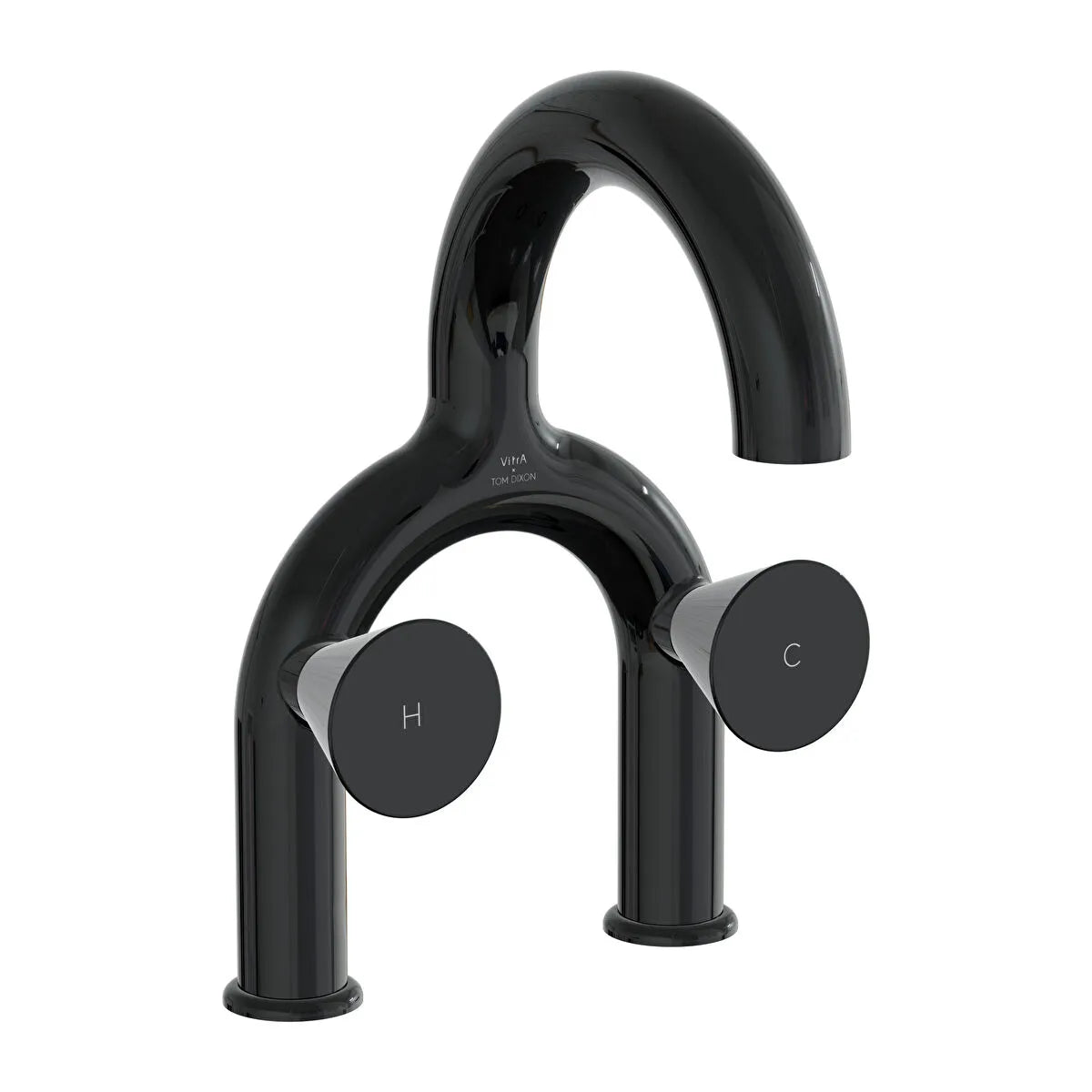 VitrA Liquid Lavabo Bataryası (2 Delikli Lavabolar İçin), Parlak Siyah