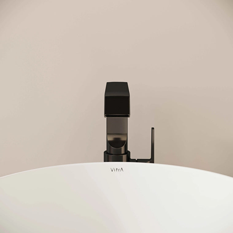 VitrA Suit Lavabo Bataryası (Yandan-Yüksek), Parlak Siyah