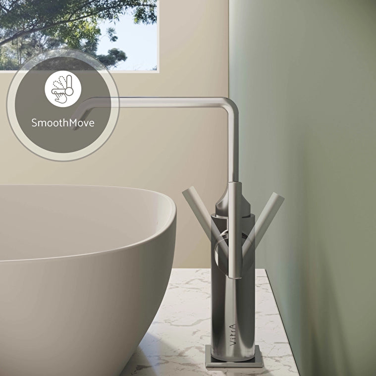VitrA Suit Lavabo Bataryası (Yandan-Yüksek), Parlak Krom