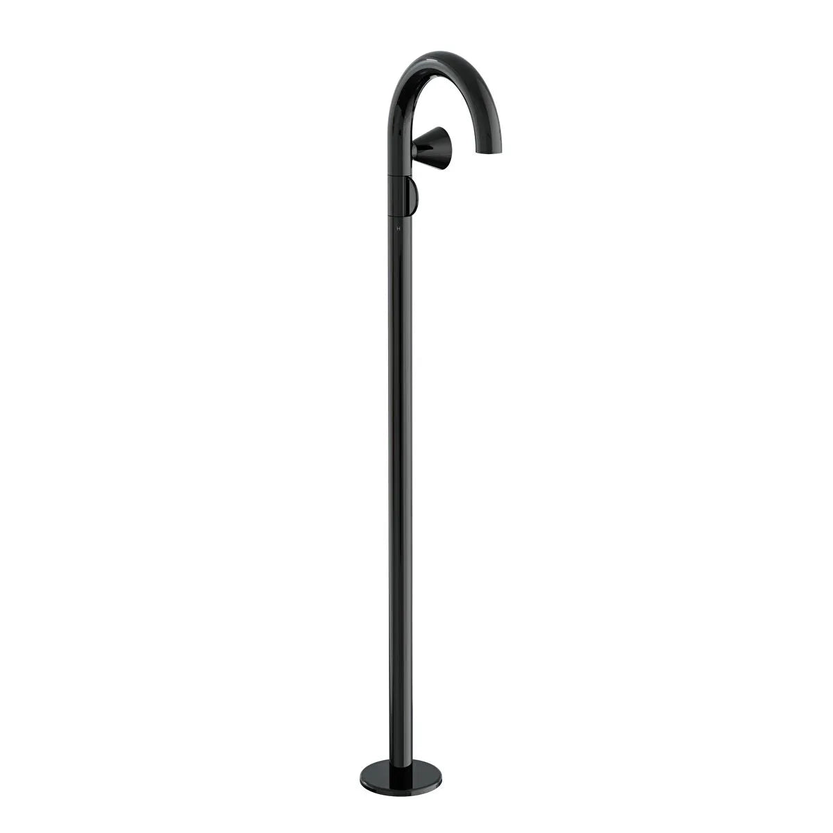 VitrA Liquid Monoblok Lavabo Bataryası (Sağdan Kullanım), Parlak Siyah