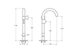 VitrA Liquid Monoblok Lavabo Bataryası (Sağdan Kullanım), Krom