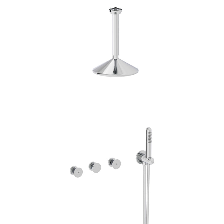 VitrA Liquid Ankastre Duş Seti, Parlak Krom