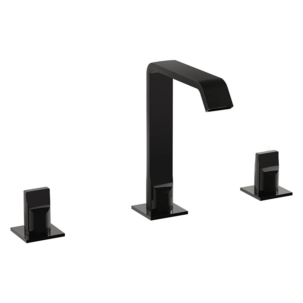 VitrA Suit Lavabo Bataryası (3 Delikli Lavabolar İçin), Parlak Siyah
