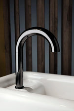 VitrA Liquid Temassız Lavabo Bataryası (Pilli, Çift Su Girişli), Parlak Siyah
