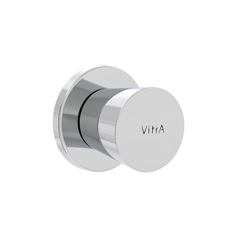 VitrA Liquid Ankastre Stop Valf, Parlak Krom (Sıva Üstü Grubu)
