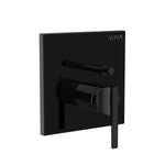 VitrA Suit Ankastre Mekanik Banyo Bataryası (V-Box) (Sıva Üstü Grubu), Parlak Siyah