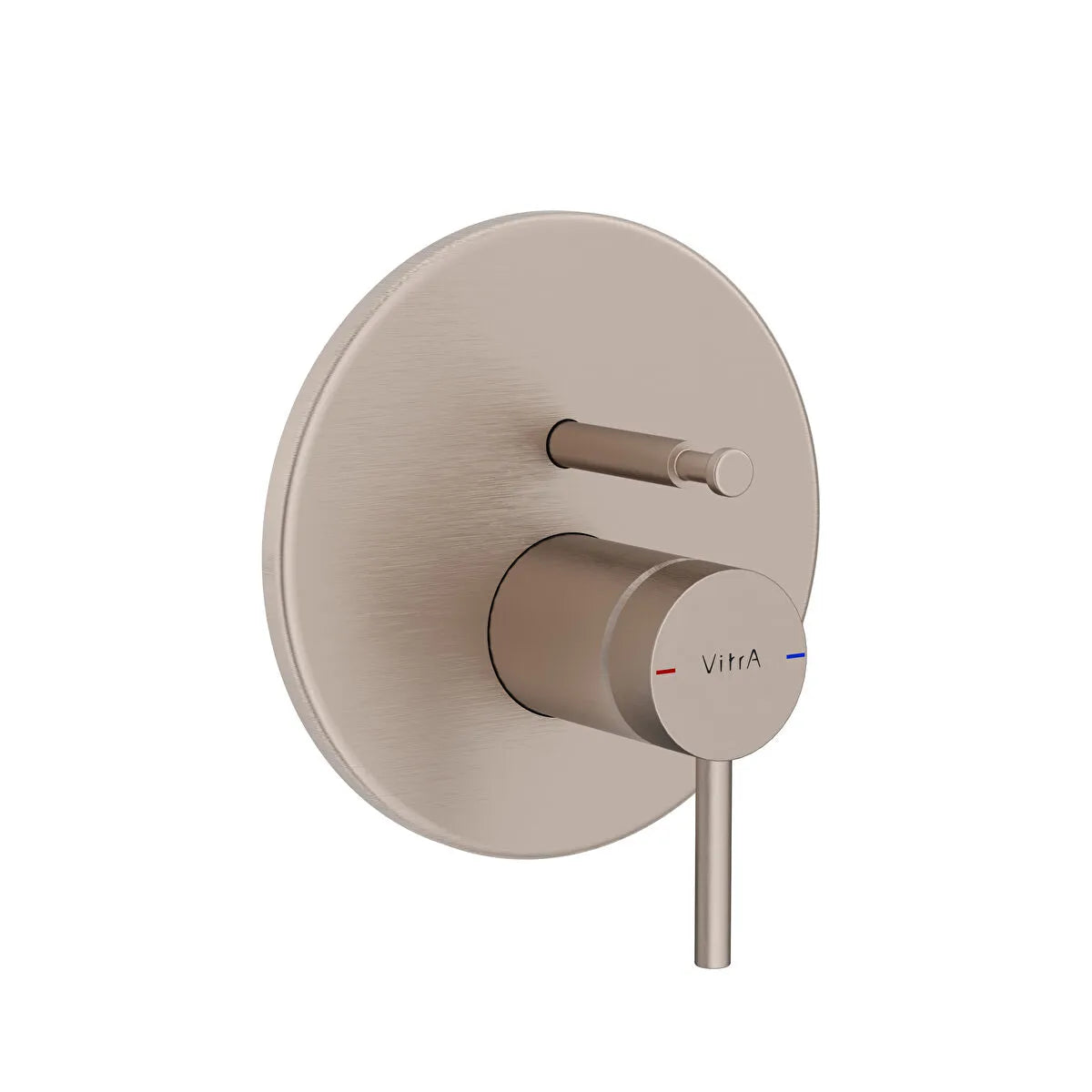 VitrA Origin Ankastre Mekanik Banyo Bataryası (V-Box) (Sıva Üstü Grubu), Fırçalı Nikel