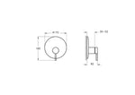 VitrA Origin Ankastre Mekanik Duş Bataryası (V-Box) (Sıva Üstü Grubu), Parlak Krom