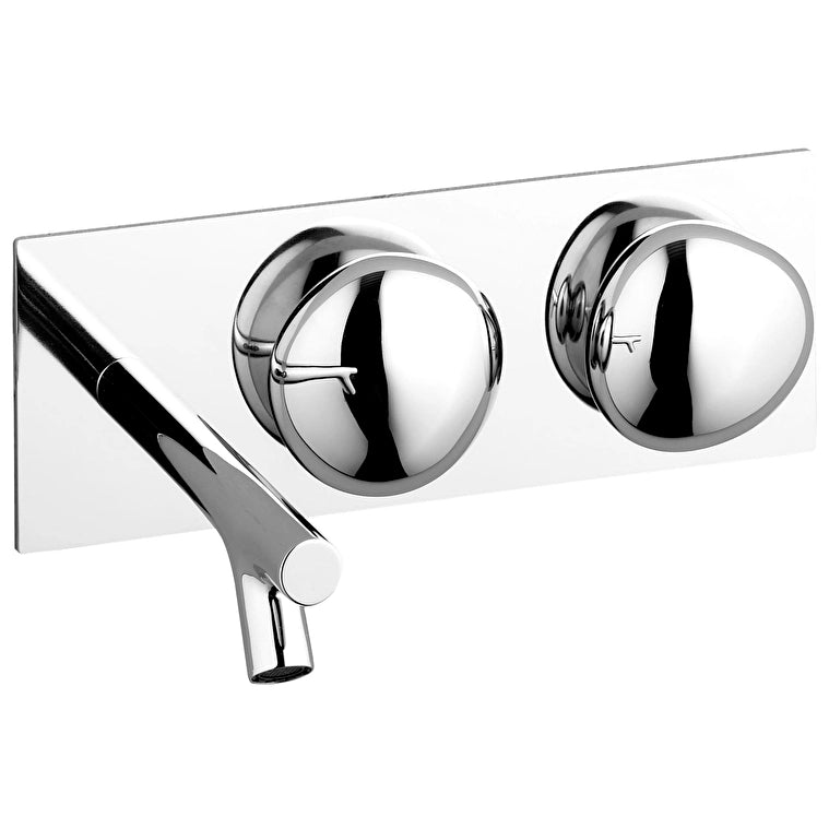 VitrA İstanbul Ankastre Lavabo Bataryası (Kısa) (Sıva Üstü Grubu), Parlak Krom