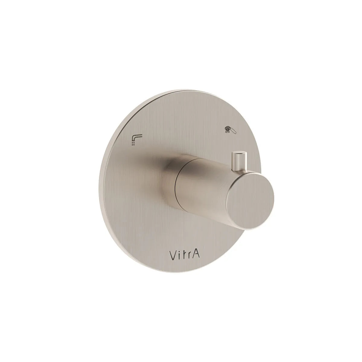 VitrA Origin Ankastre 2 Yollu Yönlendirici (Sıva Üstü Grubu), Fırçalı Nikel