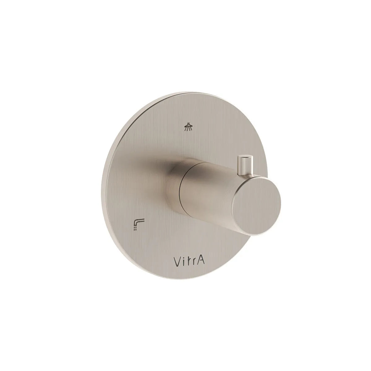 VitrA Origin Ankastre 3 Yollu Yönlendirici (Sıva Üstü Grubu), Fırçalı Nikel