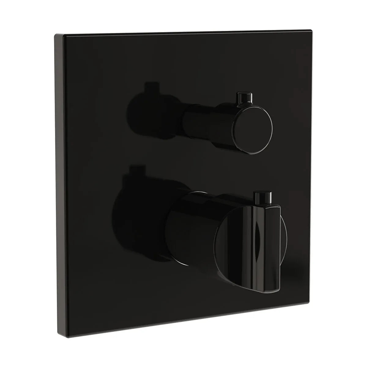 VitrA Suit Ankastre Termostatik Duş Bataryası (V-Box) (Sıva Üstü Grubu), Parlak Siyah