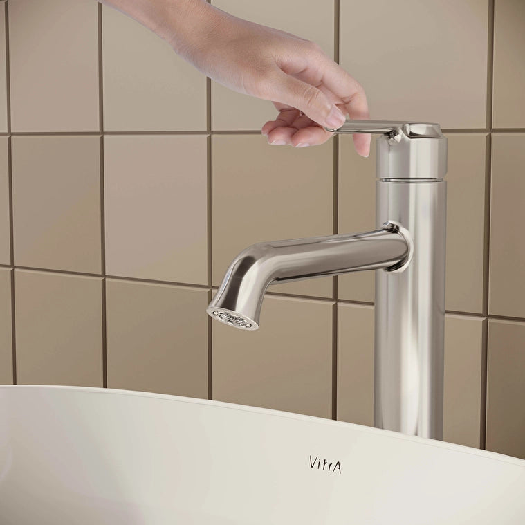 VitrA Origin Classic Lavabo Bataryası (Üstten Kumandalı, Çanak), Parlak Krom