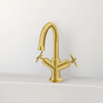 VitrA Origin Classic Lavabo Bataryası (Çift Kumandalı), Fırçalı Altın