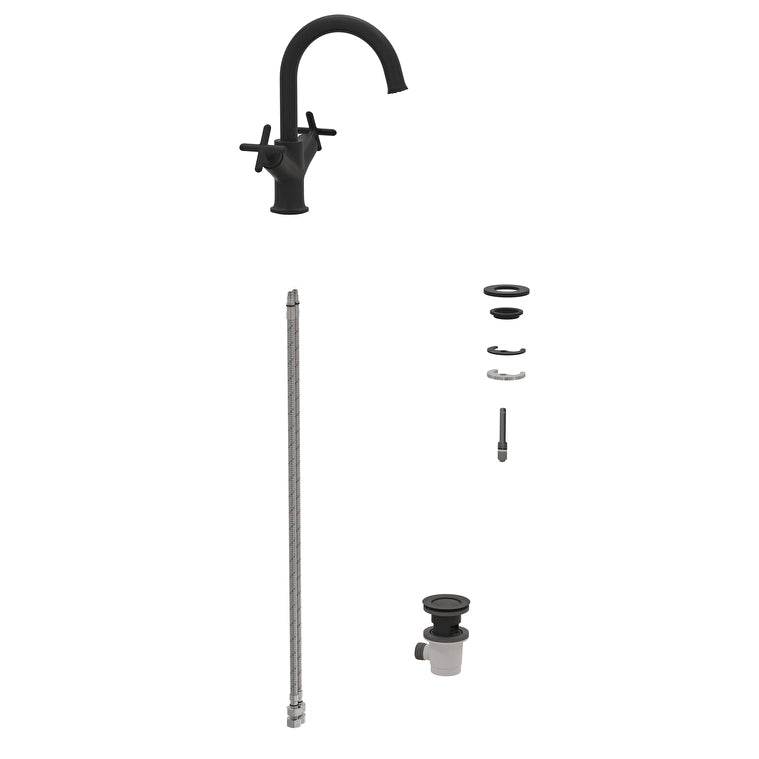 VitrA Origin Classic Lavabo Bataryası (Çift Kumandalı), Mat Siyah