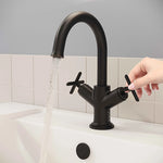 VitrA Origin Classic Lavabo Bataryası (Çift Kumandalı), Mat Siyah