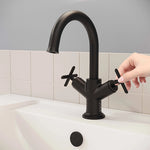 VitrA Origin Classic Lavabo Bataryası (Çift Kumandalı), Mat Siyah