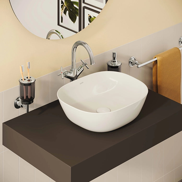 VitrA Origin Classic Lavabo Bataryası (Çift Kumandalı, Çanak), Parlak Krom