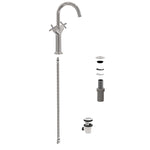 VitrA Origin Classic Lavabo Bataryası (Çift Kumandalı, Çanak), Parlak Krom