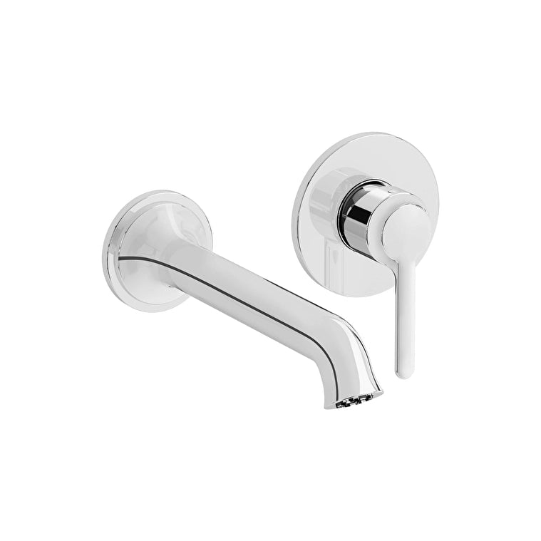 VitrA Origin Classic 2 Delikli Ankastre Lavabo Bataryası (Sıva Üstü Grubu), Parlak Krom