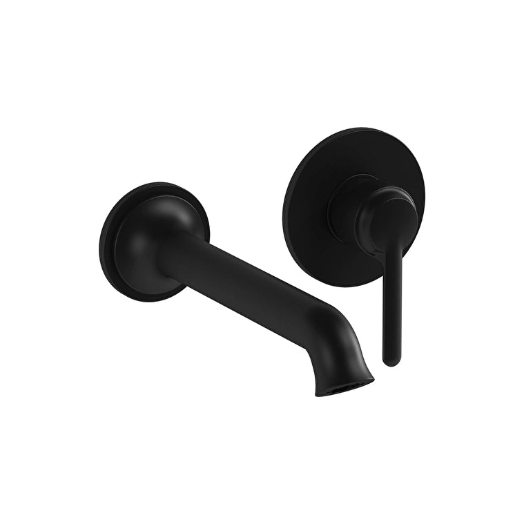 VitrA Origin Classic 2 Delikli Ankastre Lavabo Bataryası (Sıva Üstü Grubu), Mat Siyah