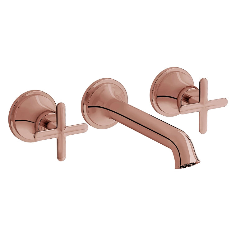 VitrA Origin Classic 3 Delikli Ankastre Lavabo Bataryası (Sıva Üstü Grubu), Soft Bakır