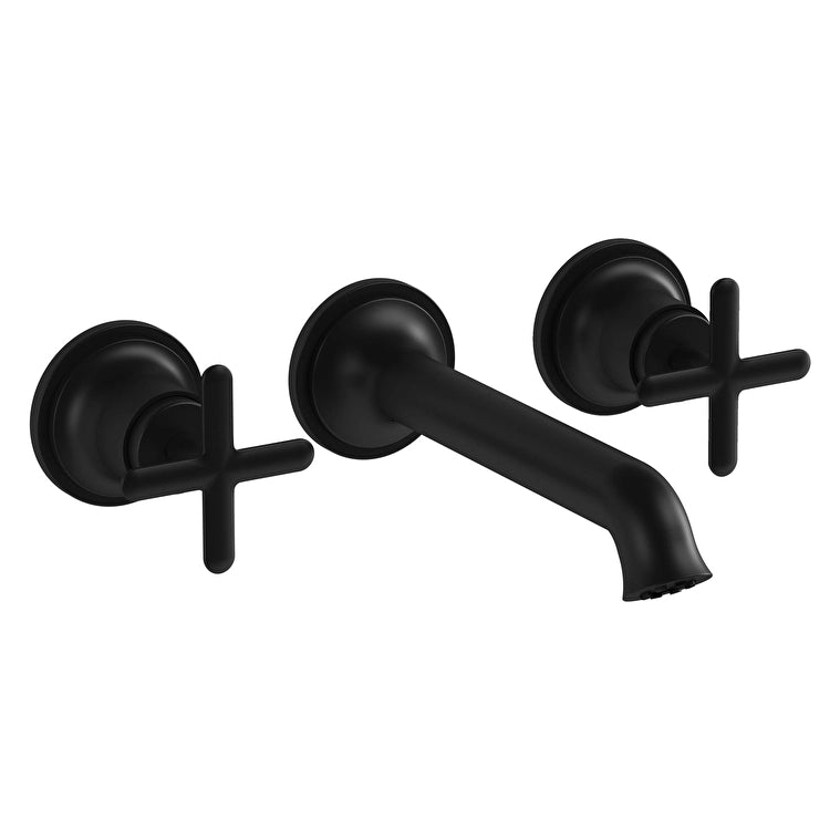VitrA Origin Classic 3 Delikli Ankastre Lavabo Bataryası (Sıva Üstü Grubu), Mat Siyah