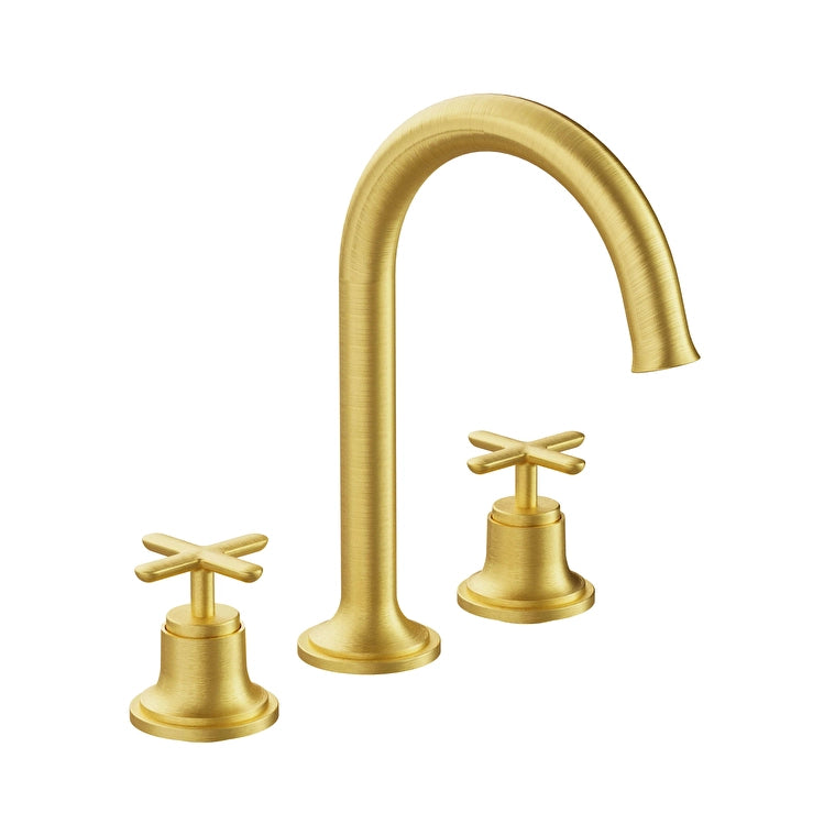 VitrA Origin Classic Lavabo Bataryası (3 Delikli Lavabolar İçin), Fırçalı Altın