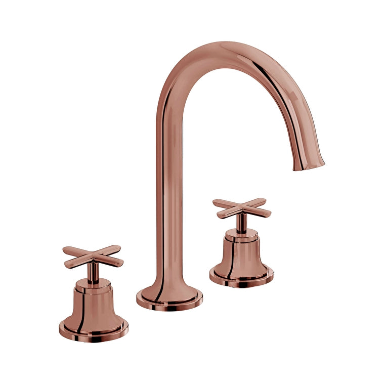 VitrA Origin Classic Lavabo Bataryası (3 Delikli Lavabolar İçin), Soft Bakır