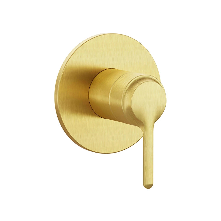 VitrA Origin Classic Ankastre Duş Bataryası (Minibox) (Sıva Üstü Grubu), Fırçalı Altın