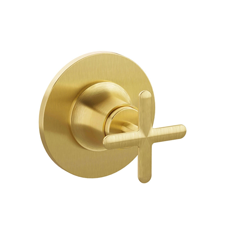 VitrA Origin Classic Ankastre 3 Yollu Yönlendirici (Sıva Üstü Grubu), Fırçalı Altın