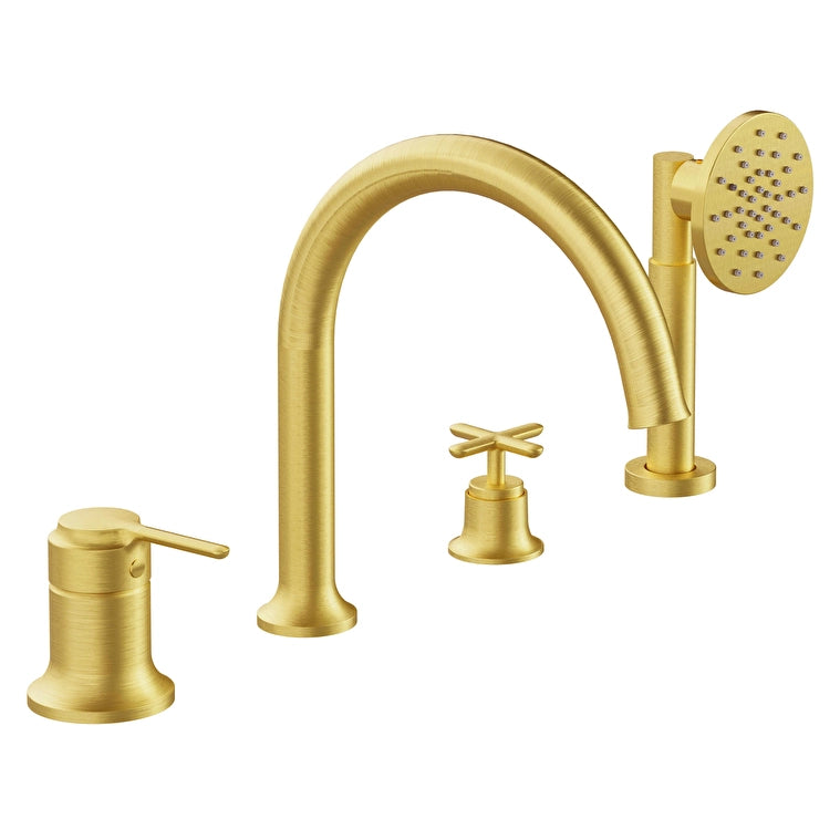 VitrA Origin Classic Küvet Bataryası (4 Delikli), Fırçalı Altın