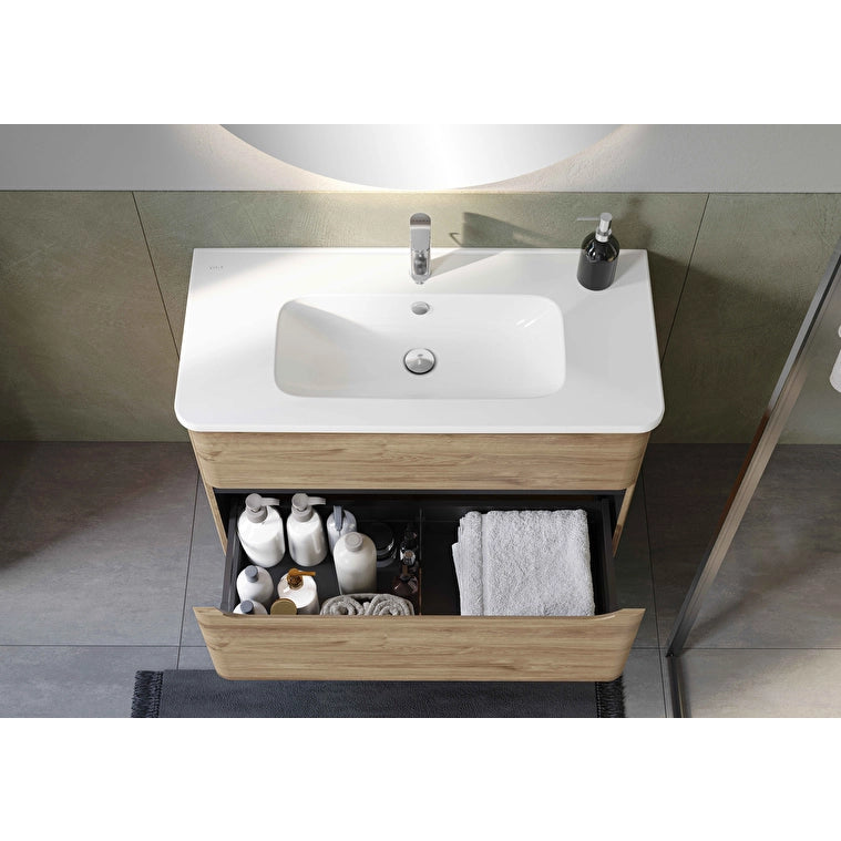 VitrA S20 Round Etajerli Lavabo, Yuvarlak, 100x46 cm
